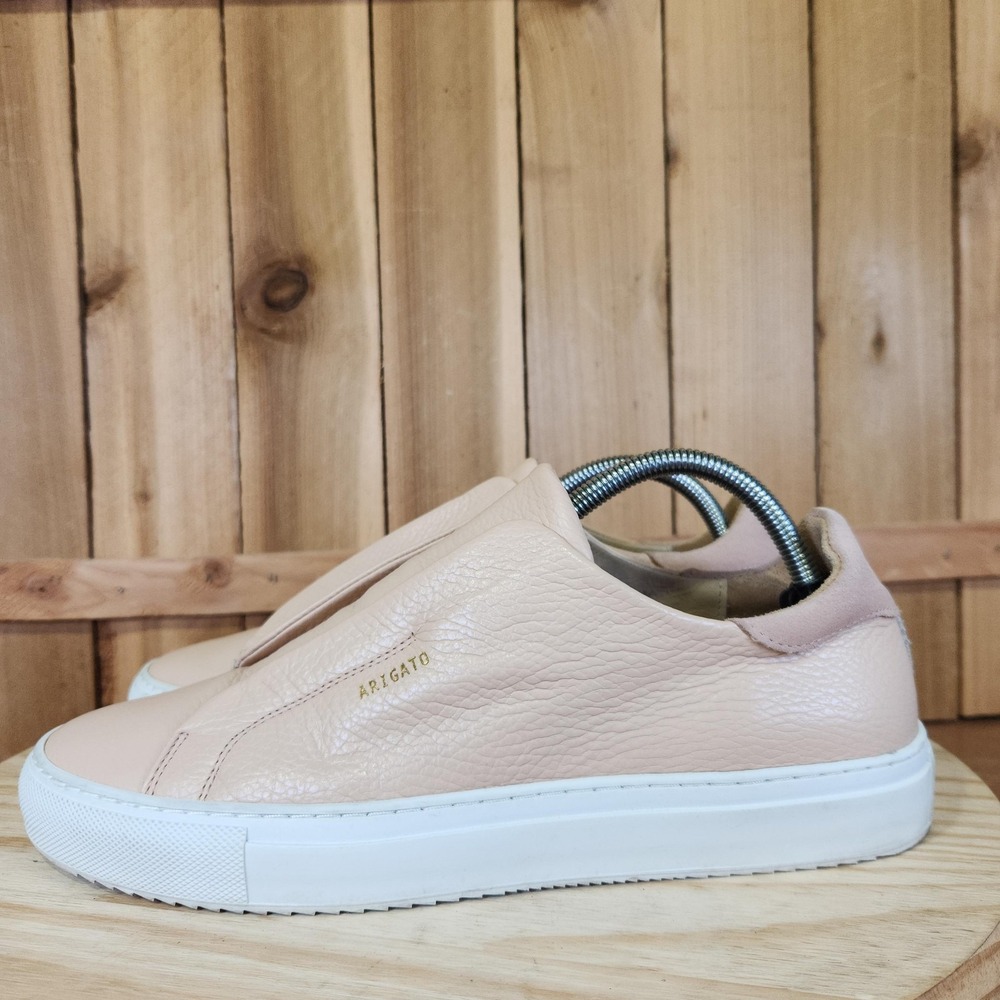 Axel Arigato Clean 90 Shoes Mens 9 Beige Leather Slip On Casual Comfort Sneakers